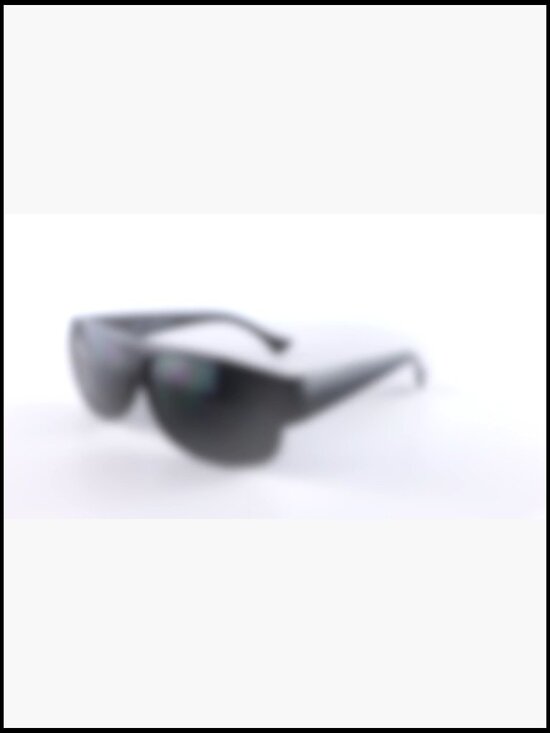 Plastic Oval Flat Top Locs Style Sunglasses UV Protection Dark Lens main image 4